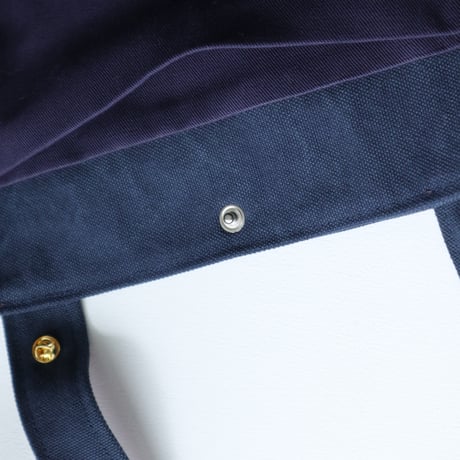 canvas tote bag (navy & bordeaux)
