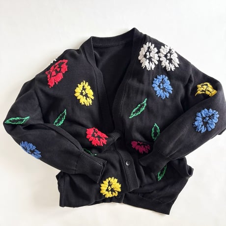 vintage cotton knit  cardigan
