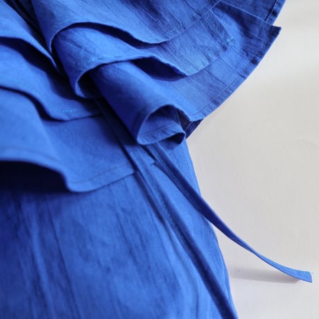 big frills bag (blue)