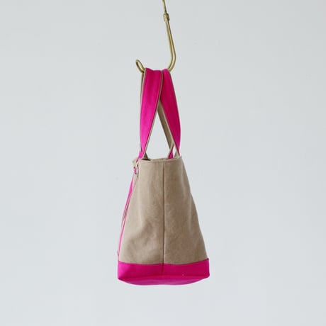 canvas tote bag (mushroom & pink)