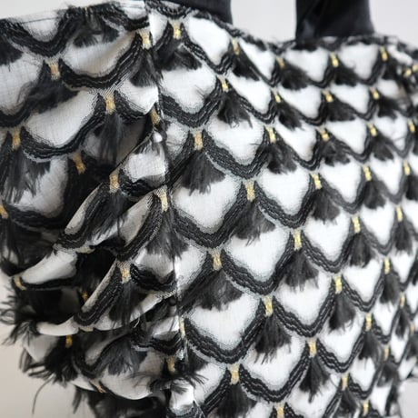vintage fabric gather bag