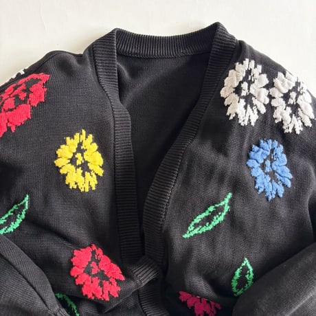 vintage cotton knit  cardigan