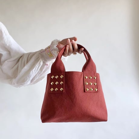 canvas tote bag mini （terracotta)