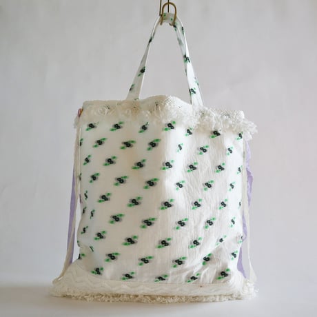 "upcycle" vintage embroidery bag