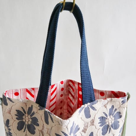 "upcycle" vintage embroidery bag