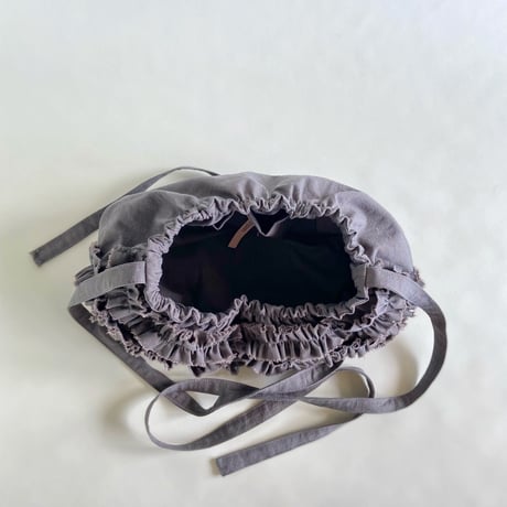 shirring bag （gray)