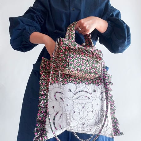 floral mini totebag "c"