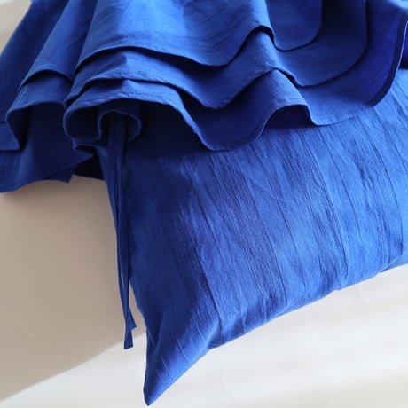 big frills bag (blue)