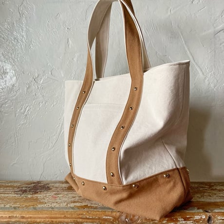 canvas tote bag large (mocha)