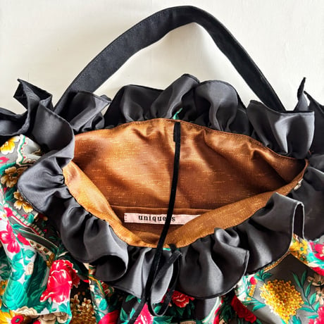 vintage scarf upcycle bag (floral)