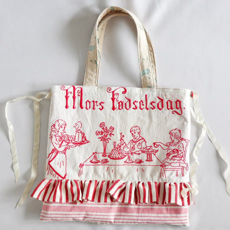 "upcycle" vintage embroidery bag