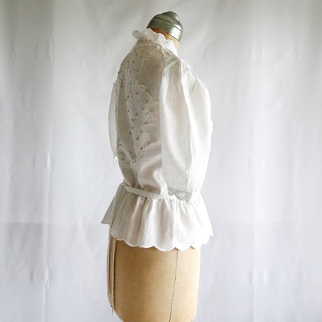 upcycle linen blouse