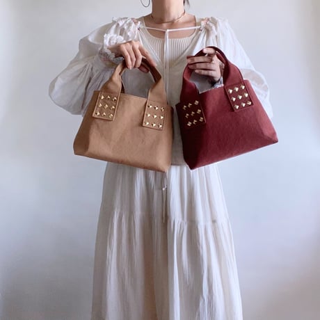 canvas tote bag mini （terracotta)