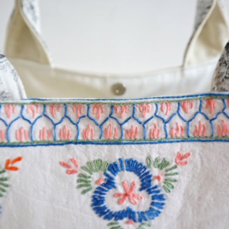 upcycle tote bag   ”embroidery ”