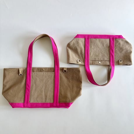 canvas tote bag (mushroom & pink)