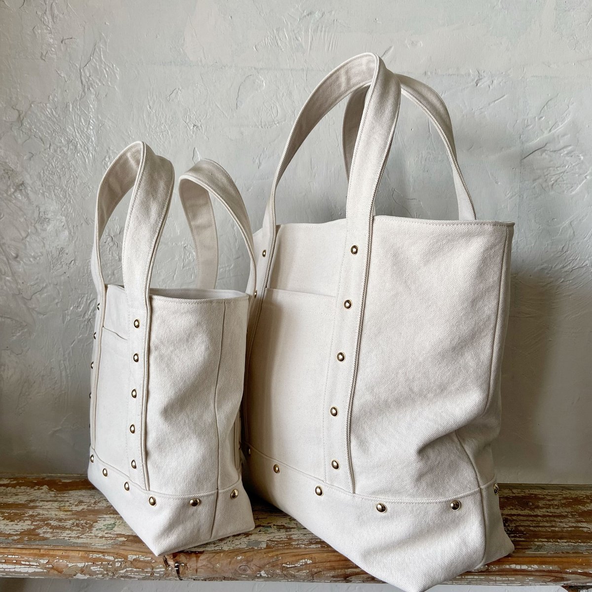 canvas tote bag large (ecru) | uniquees