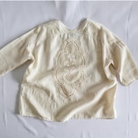 upcycle linen pullover
