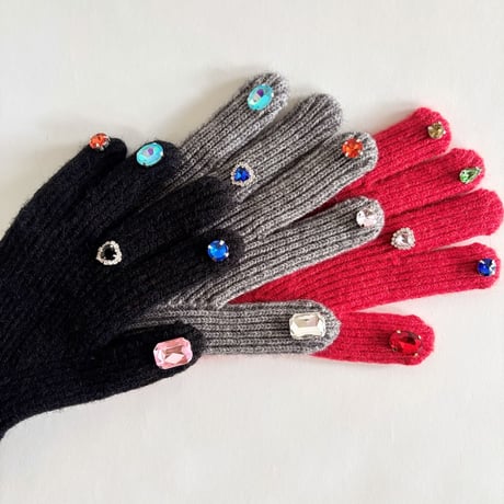 jewelry gloves (red)