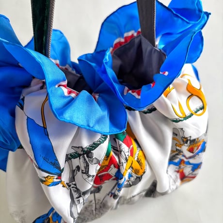 vintage scarf upcycle bag (French Revolution)