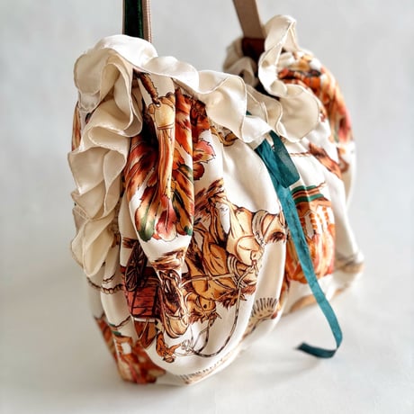 vintage scarf upcycle bag (western)