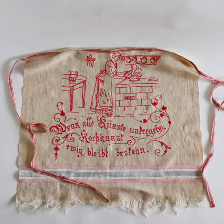Euro vintage apron "b"