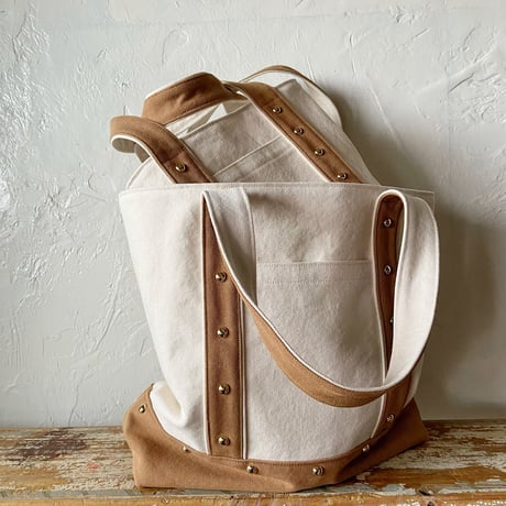 canvas tote bag large (mocha)
