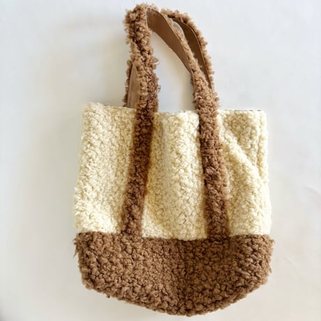 rum fur tote bag (brown)