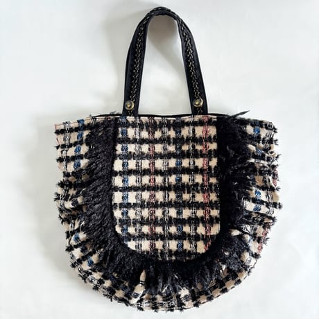 italian tweed gather bag