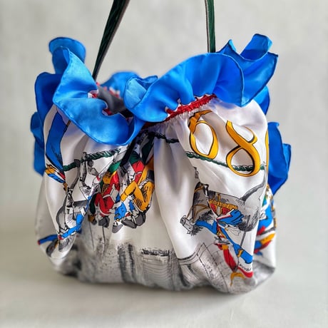 vintage scarf upcycle bag (French Revolution)