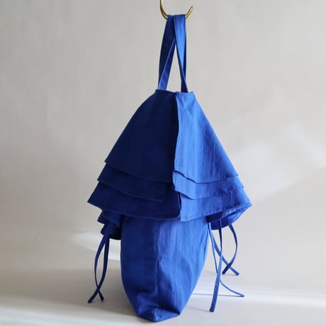 big frills bag (blue)