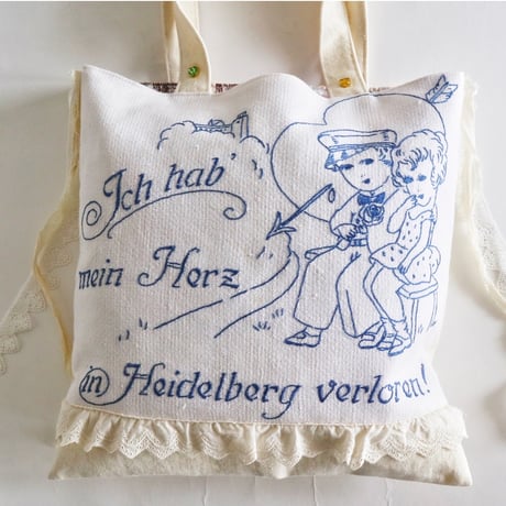 260617-31 vintage embroidery bag
