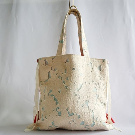 "upcycle" vintage embroidery bag