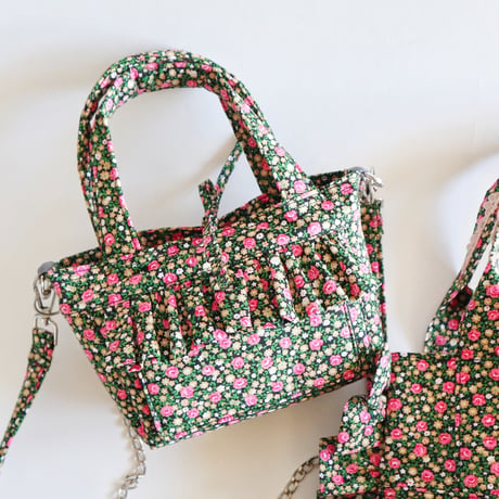 floral mini totebag "c"