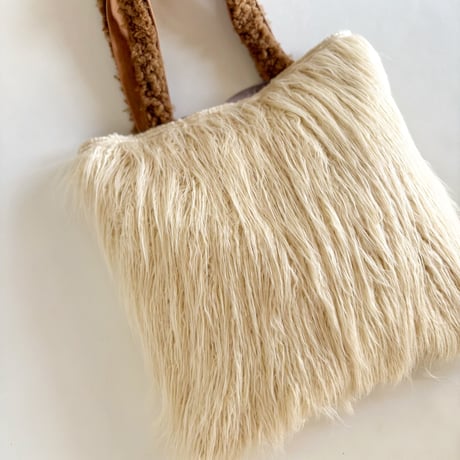 "upcycle" vintage embroidery bag (ecru)