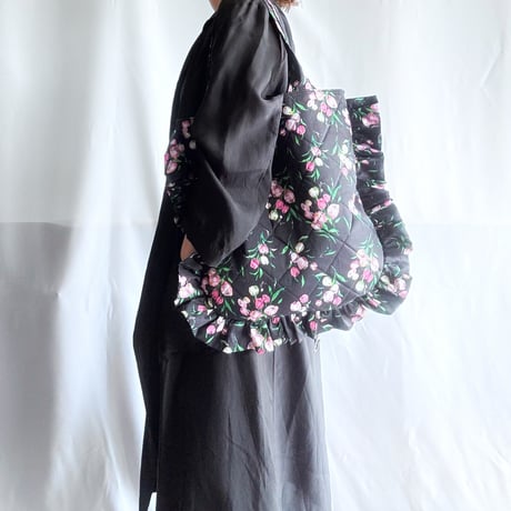 quilting frill floral bag (Japan)