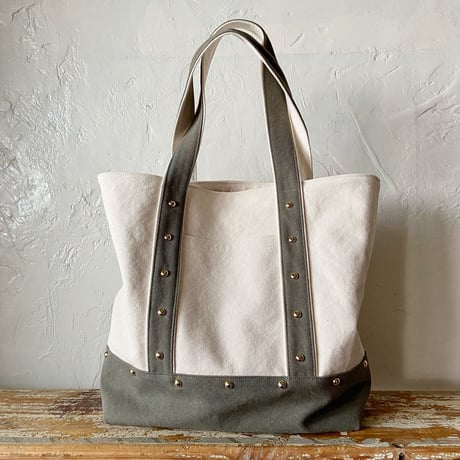 canvas tote bag large (middle gray)