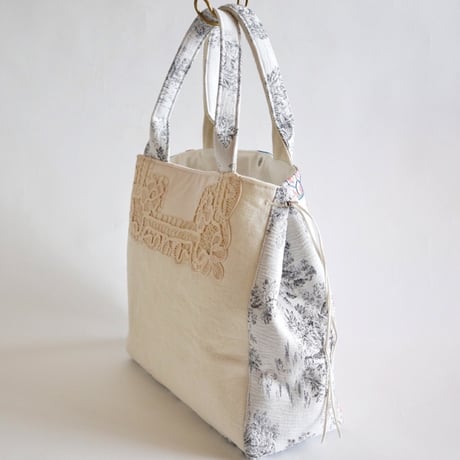 upcycle tote bag   ”embroidery ”