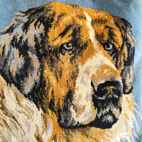 "upcycle" vintage  bag  (dog)