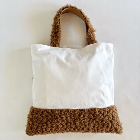 "upcycle" vintage embroidery bag (brown)