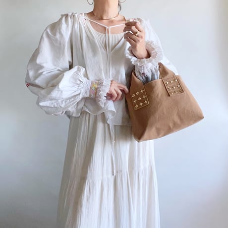 canvas tote bag mini (beige)