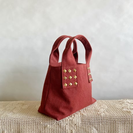 canvas tote bag mini （terracotta)