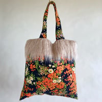 vintage upsycle bag (floral pattern)
