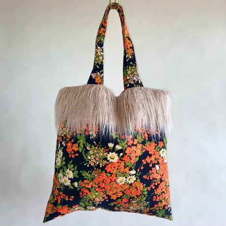 vintage upsycle bag (floral pattern)