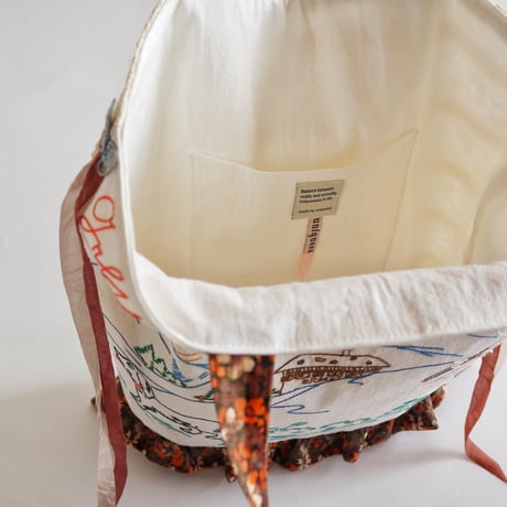 "upcycle" vintage embroidery bag "c"