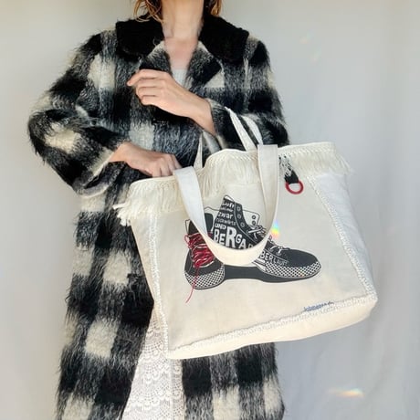 upcycle tote bag  "A"