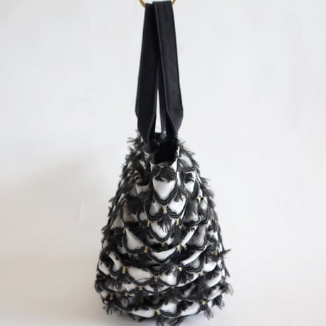 vintage fabric gather bag