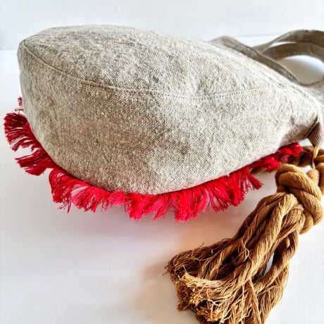 ”upcycle" bicolor 2way bag (doily)