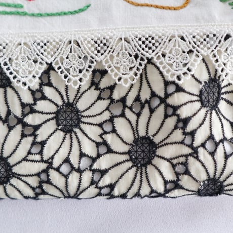 "upcycle" vintage embroidery bag