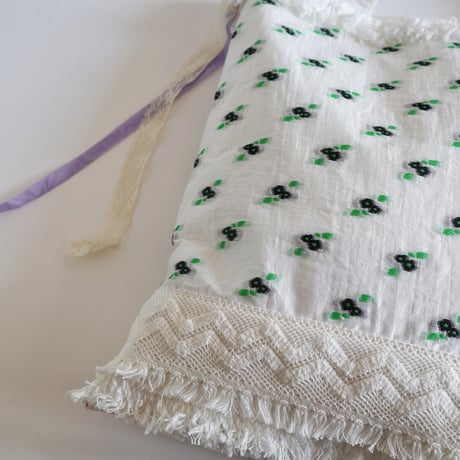 "upcycle" vintage embroidery bag