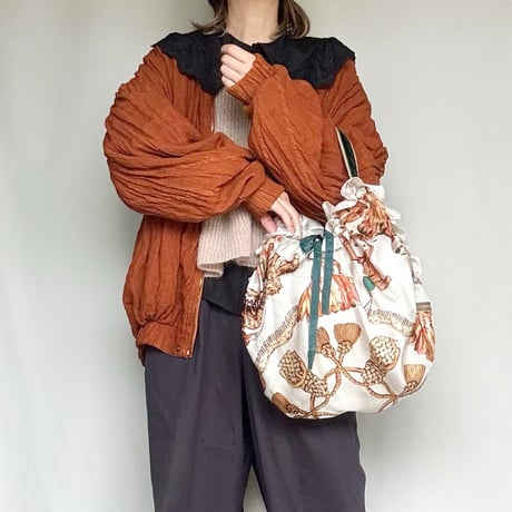 vintage scarf upcycle bag (western)